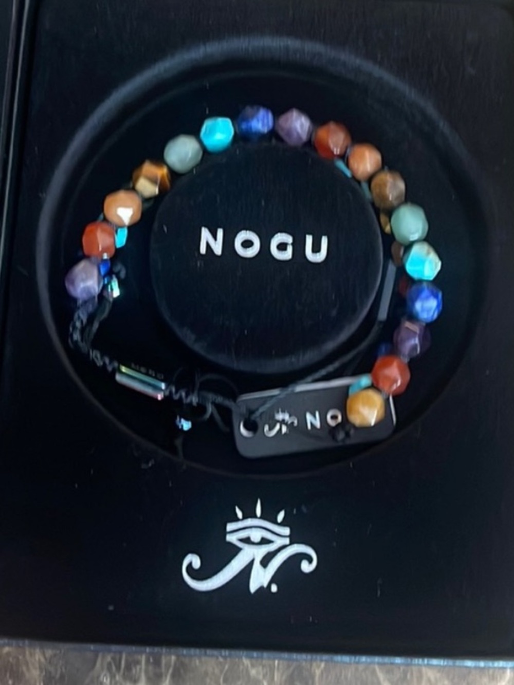 NOGU Chakra Multicolor Faceted colorful stone elegant Beaded Wrap Bracelet - Picture 2 of 6